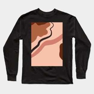 Abstract Earth Tones 7 Long Sleeve T-Shirt